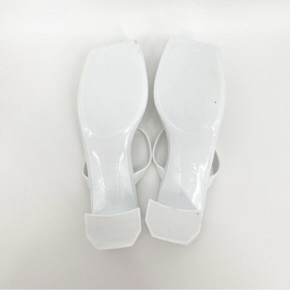 Jeffrey Campbell Jamm-3 Jelly Strappy Sandals 9 White - Picture 6 of 8